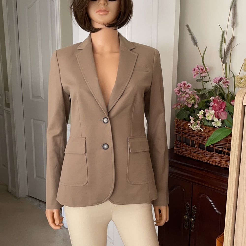 Banana Republic Cotton Classic Tailored Office Blazer size 4 - Picture 3 of 11